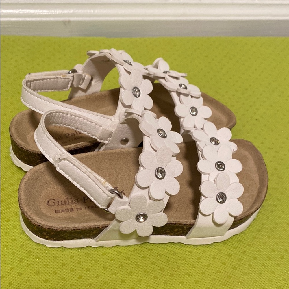 White Kids Sandals